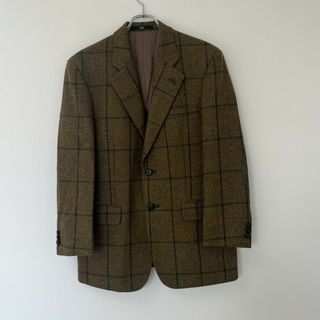 ダックス(DAKS)の【DAKS】ダックス　アウター　コート　ジャケット　ブラウン系　チェック柄　メンズ　長袖　テーラード(その他)