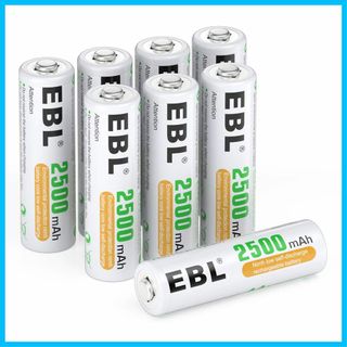 【新着商品】EBL 単3電池 充電式 8本セット 大容量2500mAh長持ち ニ(その他)