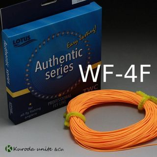 LOTUS フライライン WF-4F オレンジ 100FT フライフィッシング(釣り糸/ライン)