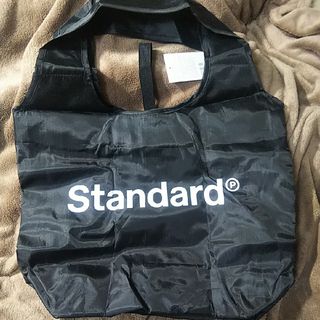 ダイソー(DAISO)のスタンダードプロダクツ★保冷バッグ ショートロゴ 黒 ブラック ショルダー(エコバッグ)