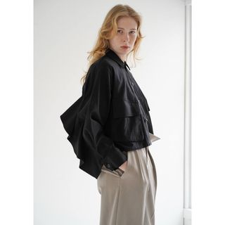 CLANE - CLANE VEGAN LEATHER BOA SHORT JACKETの通販 by CLANE - CLANE VEGAN LEATHER BOA SHORT JACKETの通販 by