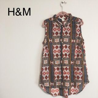 エイチアンドエム(H&M)の【☆最終値下げ☆】H&M◆ノースリシャツ◆size34(シャツ/ブラウス(半袖/袖なし))