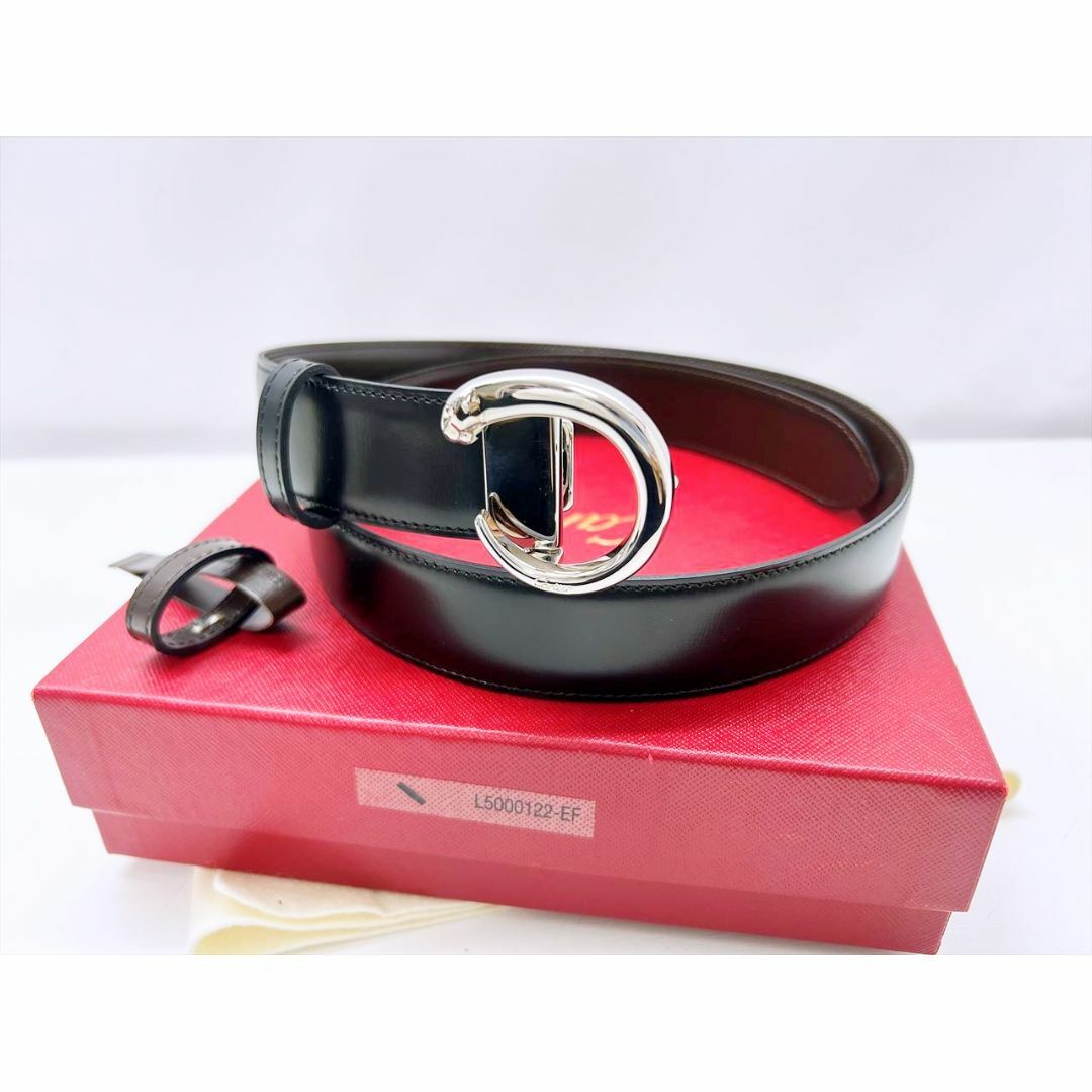 Cartier - 未使用保管　カルティエ　パンテール　スムースレザー　レディースベルト　69～77