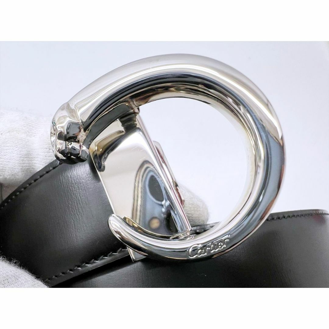 Cartier(カルティエ)の未使用保管　カルティエ　パンテール　スムースレザー　レディースベルト　69～77 レディースのファッション小物(ベルト)の商品写真
