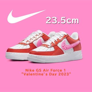 ナイキ(NIKE)の【新品】23.5cm NIKE GS エアフォース1 バレンタインデー(スニーカー)