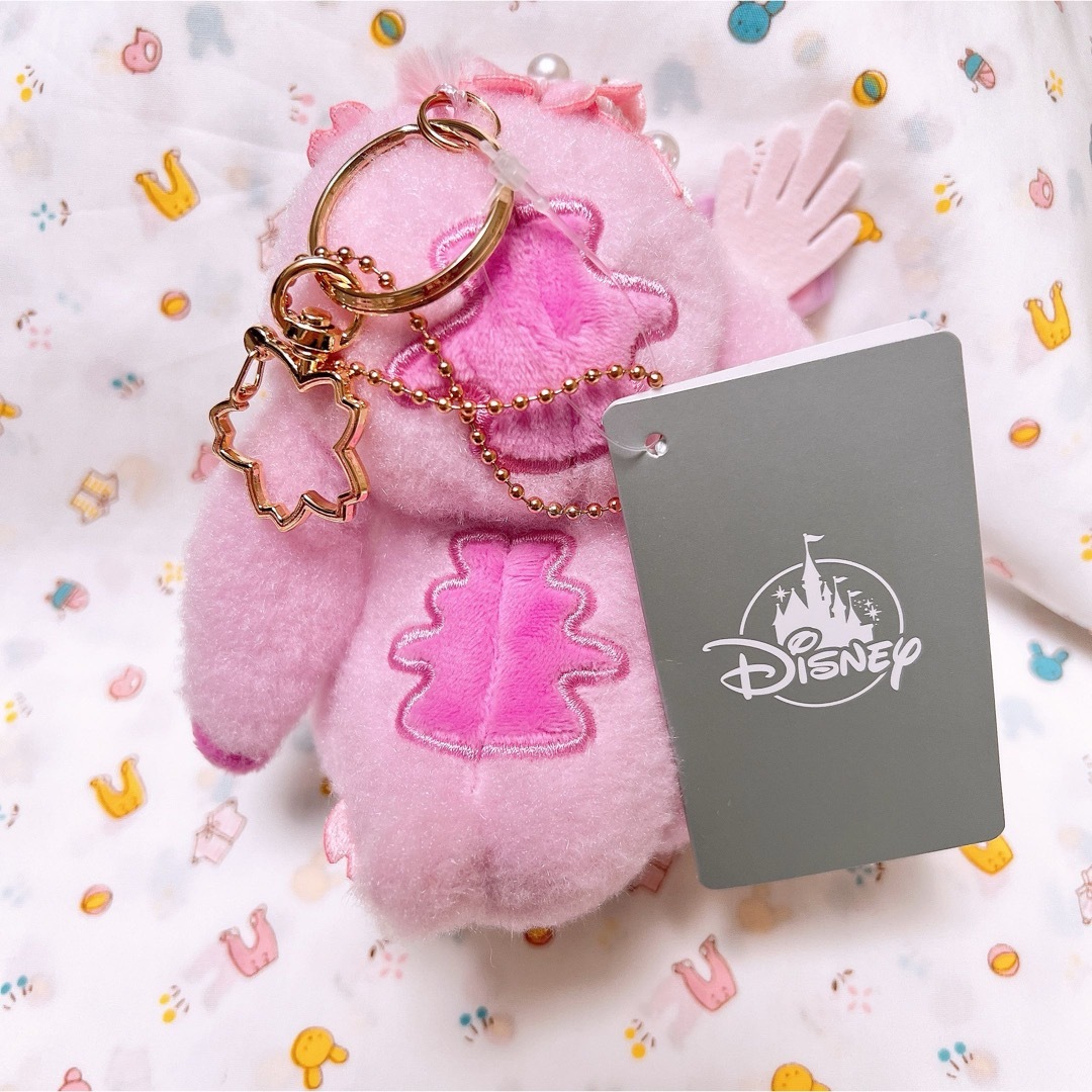 STITCH - スティッチ スクランプ サクラ ピンク ぬいぐるみ キー STITCH - スティッチ スクランプ サクラ ピンク ぬいぐるみ キー