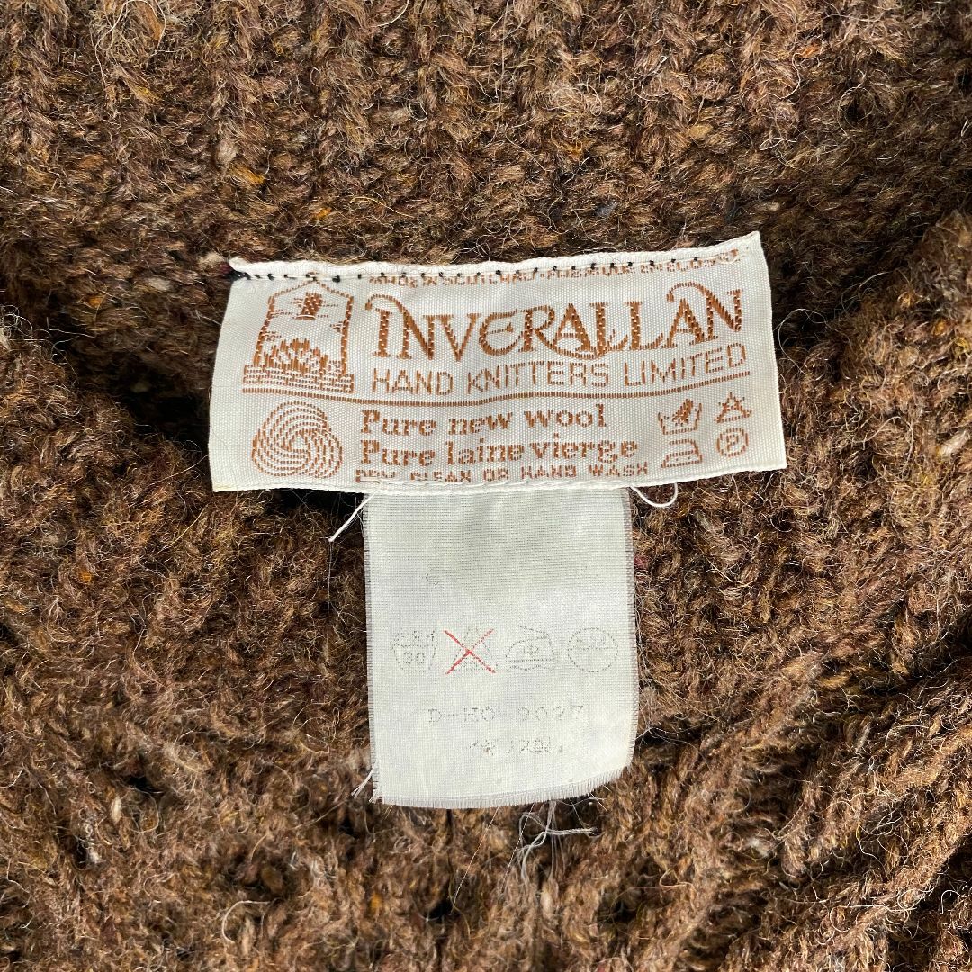 美品 インバーアラン ニット 茶タグ INVERALLANE ウール100