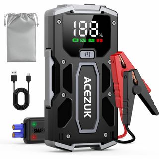 ACEZUK ジャンプスターター ディスプレイ付き2000A (最大7.0Lガソ(ノーカラージャケット)