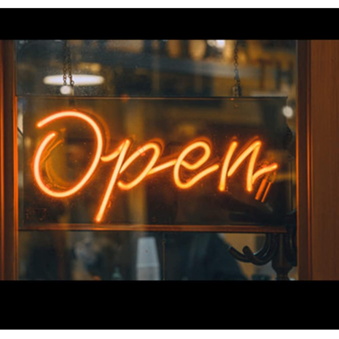 オリジナル OPEN ネオン管 壁掛け式 店舗用 インテリアライト オーダー インテリア/住まい/日用品のオフィス用品(店舗用品)の商品写真