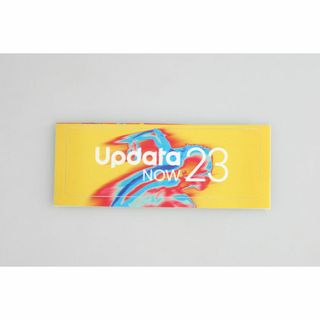 非売品 updata now23 ノベルティ ロゴ入り ステッカー 黄(その他)