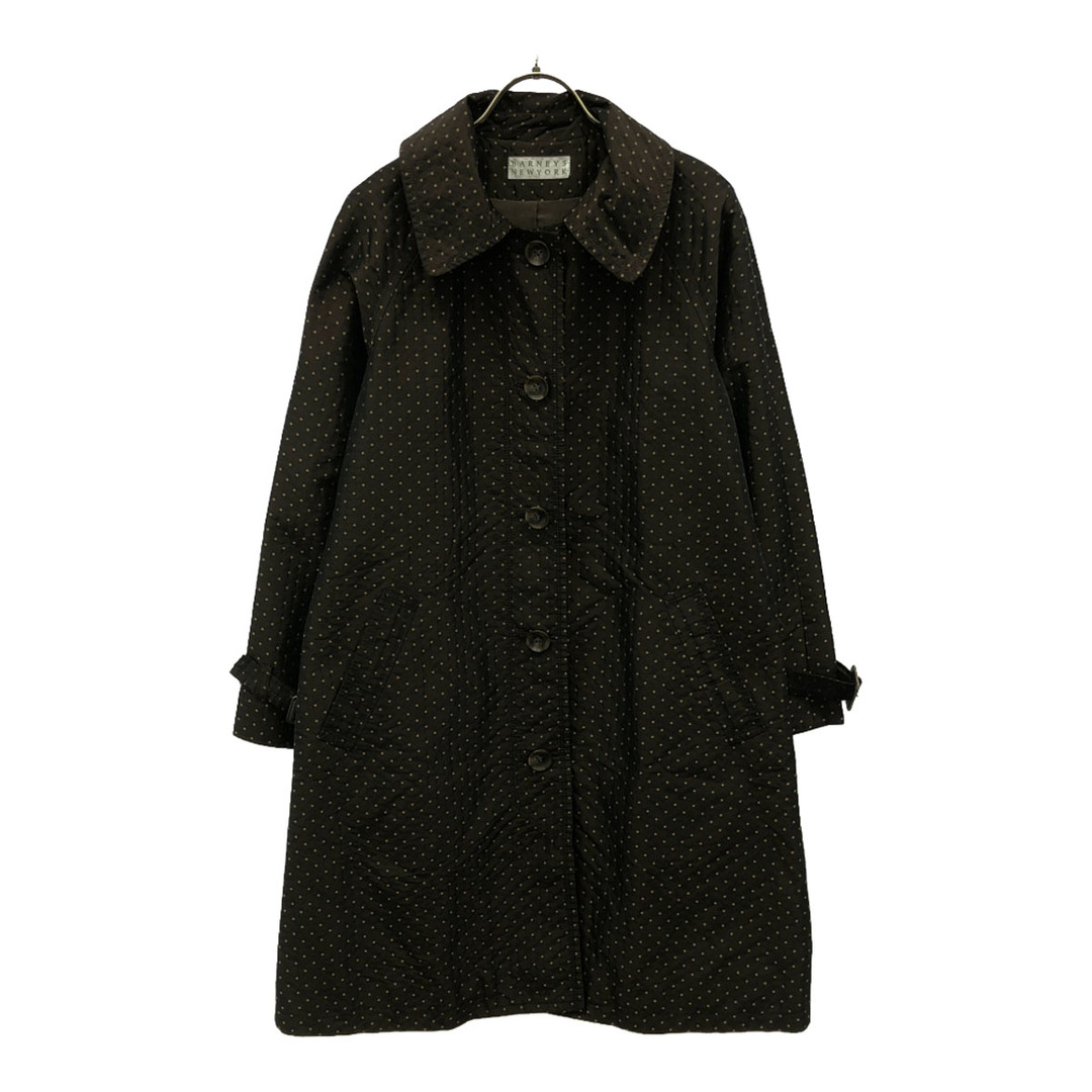 BARNEYS NEW YORK - 古着 BARNEYS NEWYORK バーニーズニューヨーク ドット ロングコート 36 ブラウン レディース
