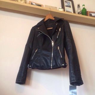 ザラ(ZARA)の黒ライダース(ライダースジャケット)