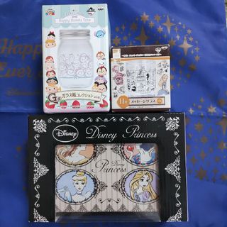 ディズニー(Disney)のディズニープリンセス★小物ケース★ブリキ缶★ディズニーくじ★ツムツム(キャラクターグッズ)