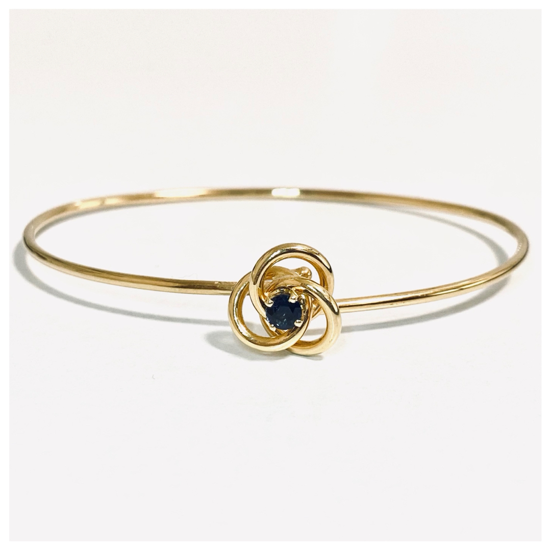 ティファニー ヴィンテージ 14K サファイア フラワー バングル ティファニー ヴィンテージ 14K サファイア フラワー バングル