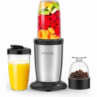 KOIOS ミキサー ジューサー ダブルボトル 500ml大容量 コーヒーミル(ジューサー/ミキサー)