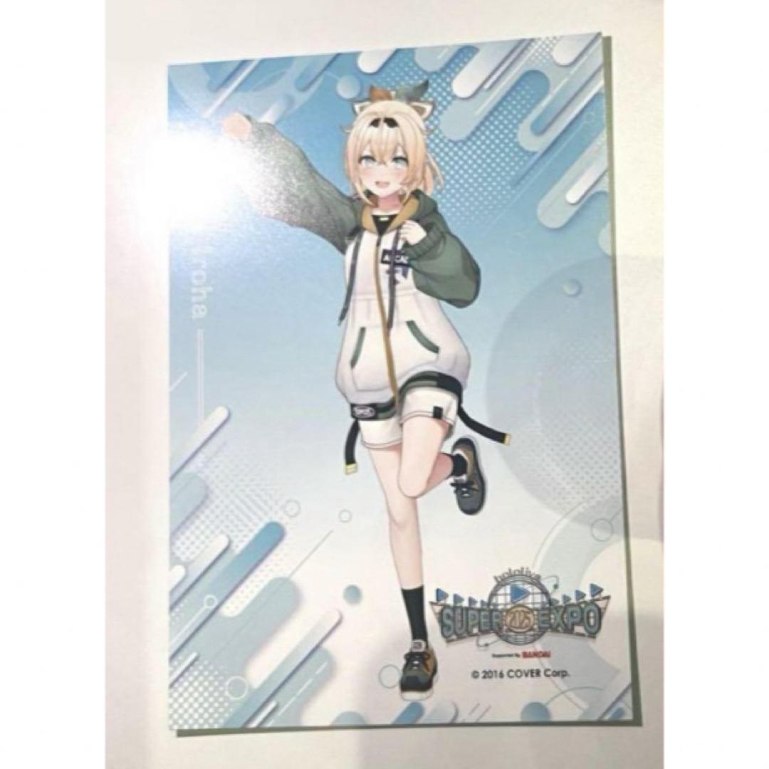 hololive(ホロライブ)のホロライブ expo ござるクッキー 風真いろは ポストカード エンタメ/ホビーのおもちゃ/ぬいぐるみ(キャラクターグッズ)の商品写真