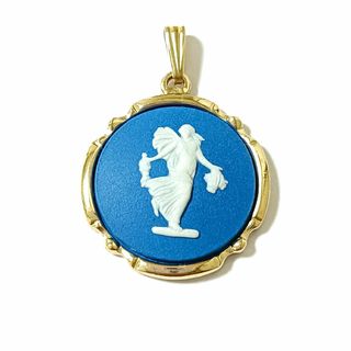 ウェッジウッド(WEDGWOOD)のウェッジウッド♥ネックレス カメオ 女神 ペンダントトップ ジャスパ 美品(ネックレス)