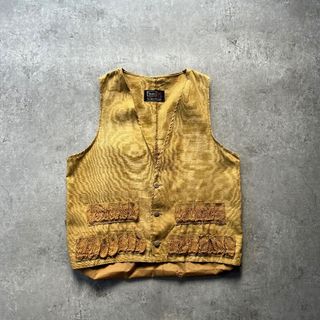 ヴィンテージ(VINTAGE)の70s sears シアーズ ハンティングベスト マスタード M相当(ベスト)