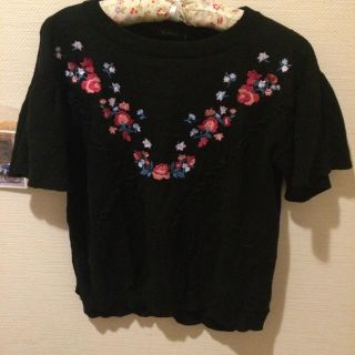 ダブルクローゼット(w closet)のw closet○刺繍ニット(ニット/セーター)