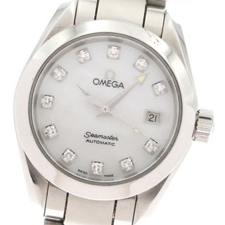 オメガ(OMEGA)のオメガ OMEGA 2563.75 シーマスター アクアテラ 11Pダイヤ 自動巻き レディース _867925(腕時計)