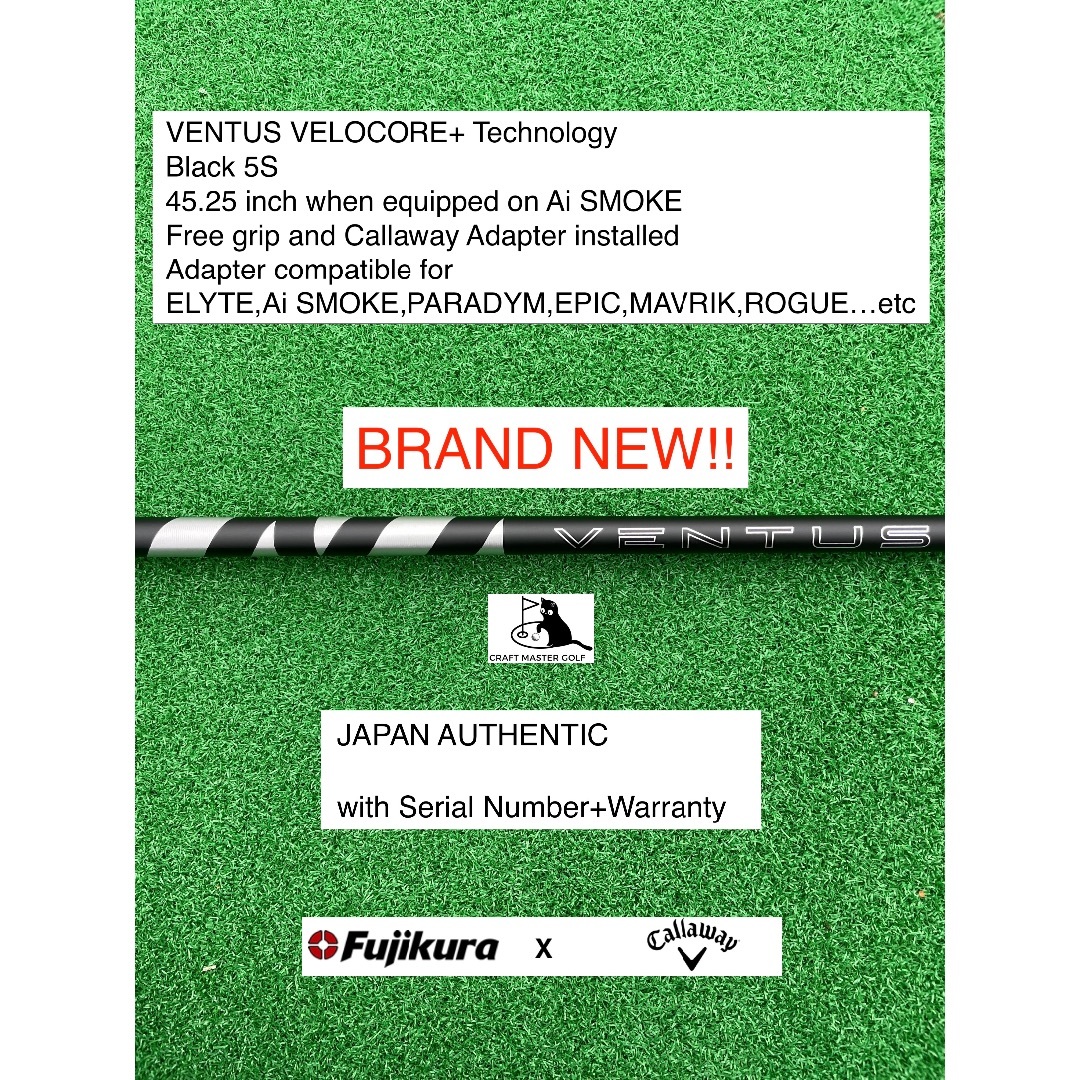 クラブ Fujikura - VENTUS VELOCORE+ BK Callaway 5S 45.25