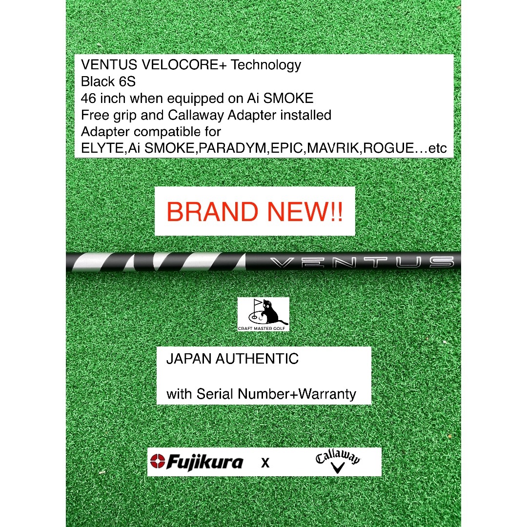 クラブ Fujikura - VENTUS VELOCORE+ BK CALLAWAY 6S 46