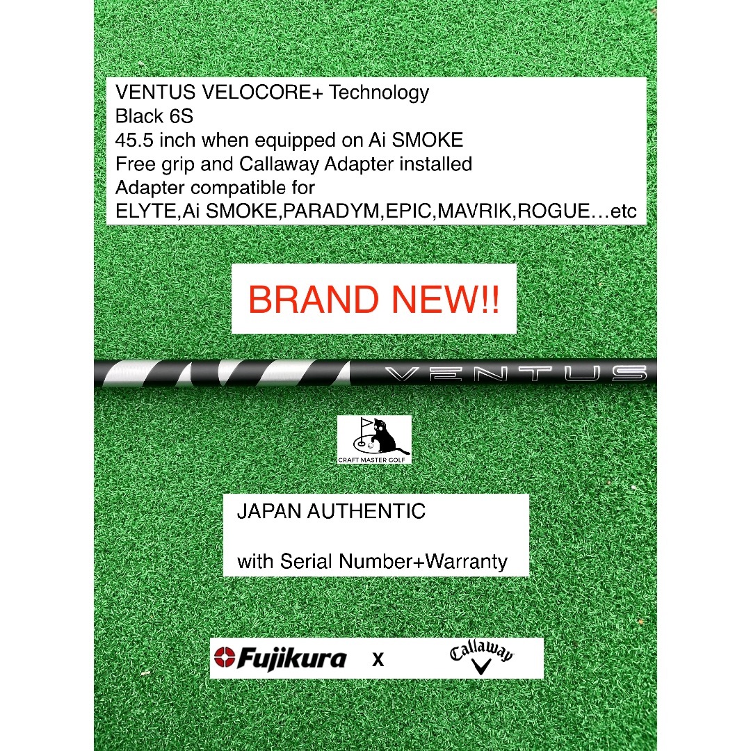 クラブ Fujikura - VENTUS VELOCORE+ BK CALLAWAY 6S 45.5