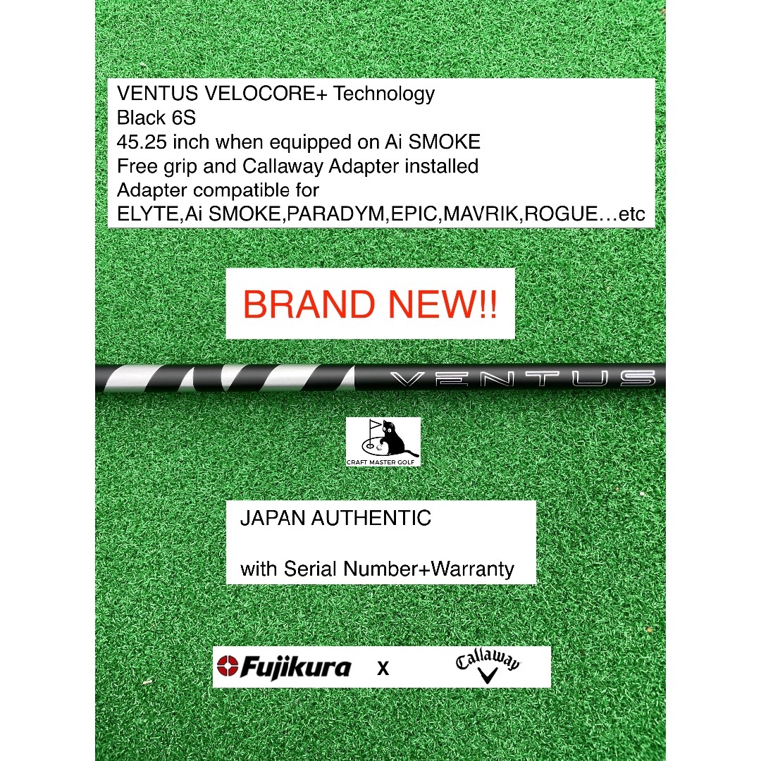 クラブ Fujikura - VENTUS VELOCORE+ BK CALLAWAY 6S 45.25