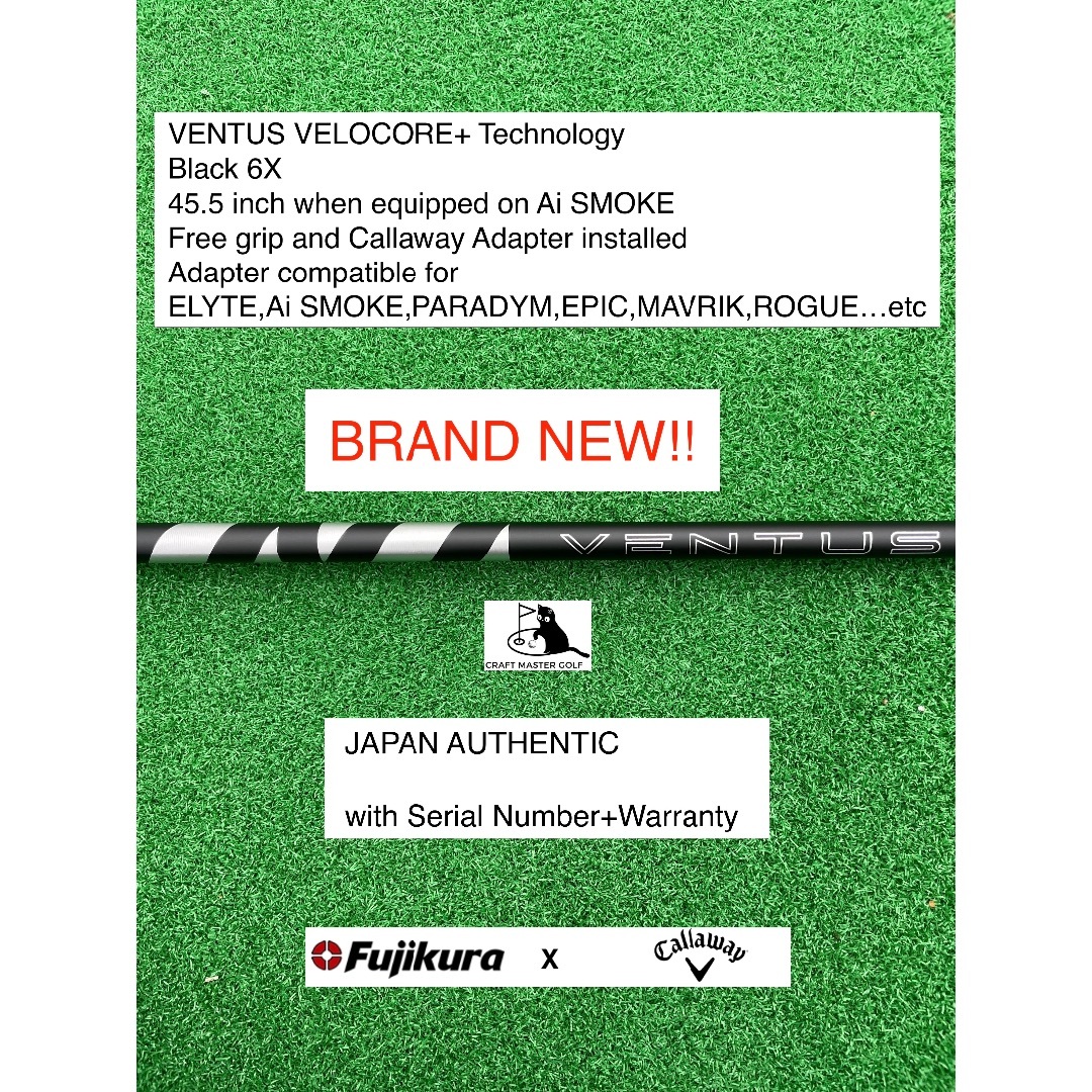 高質で安価 クラブ Fujikura 45.5 6X CALLAWAY BK VELOCORE+ VENTUS - クラブ