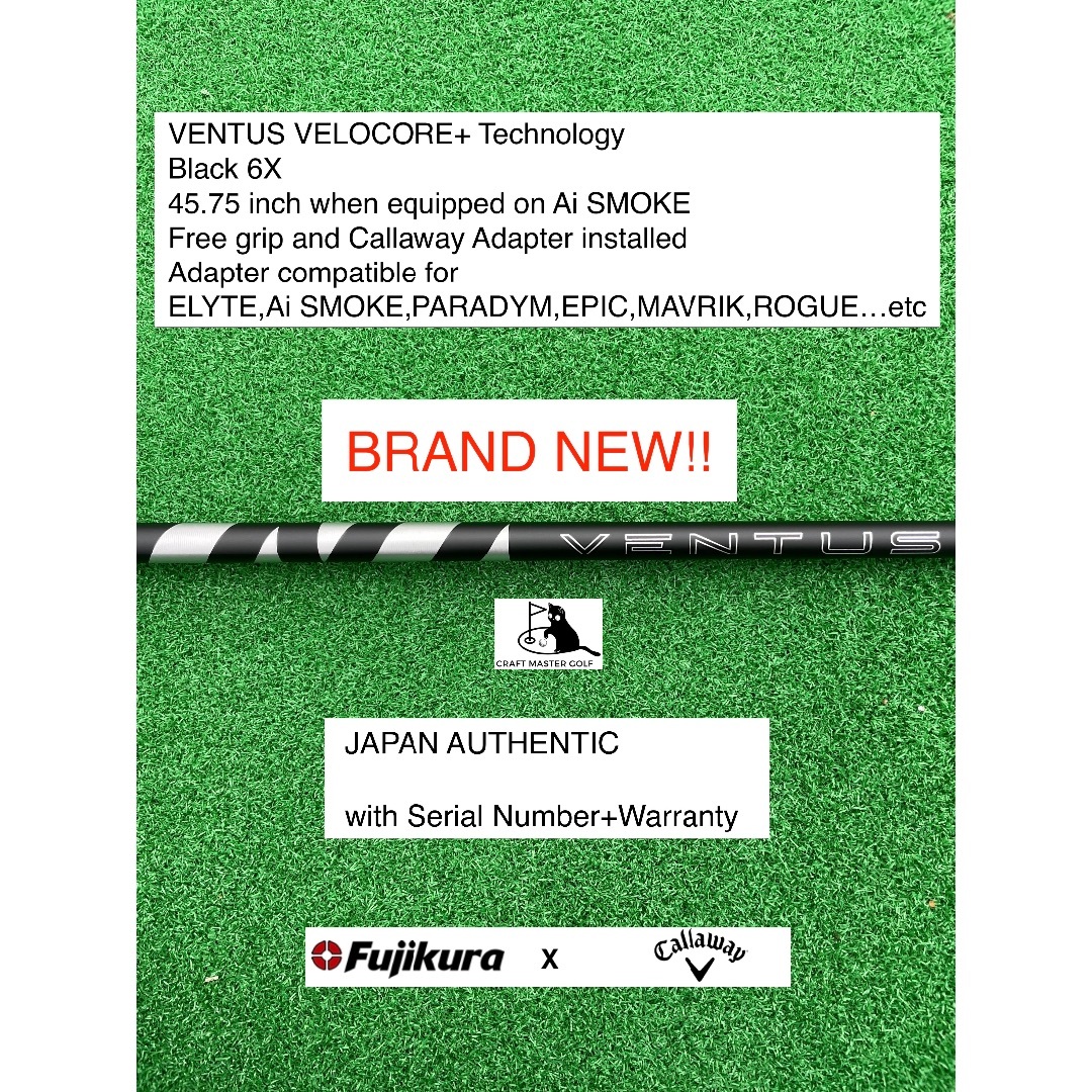 半額 福袋の通販 - Fujikura クラブ VENTUS 45.75 6X CALLAWAY BK VELOCORE+ クラブ