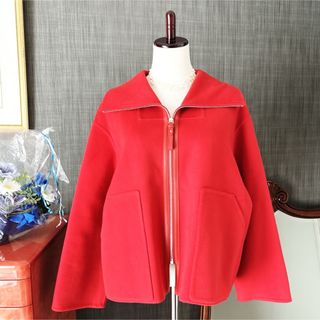 HERMES - エルメス ジャケット セリエボタン テーラード ベロア HERMES - エルメス ジャケット セリエボタン テーラード ベロア