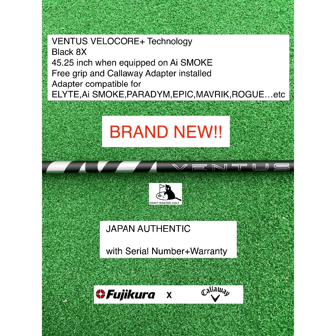 スペシャルオファ VELOCORE+ VENTUS - Fujikura クラブ BK 45.25 8X CALLAWAY クラブ