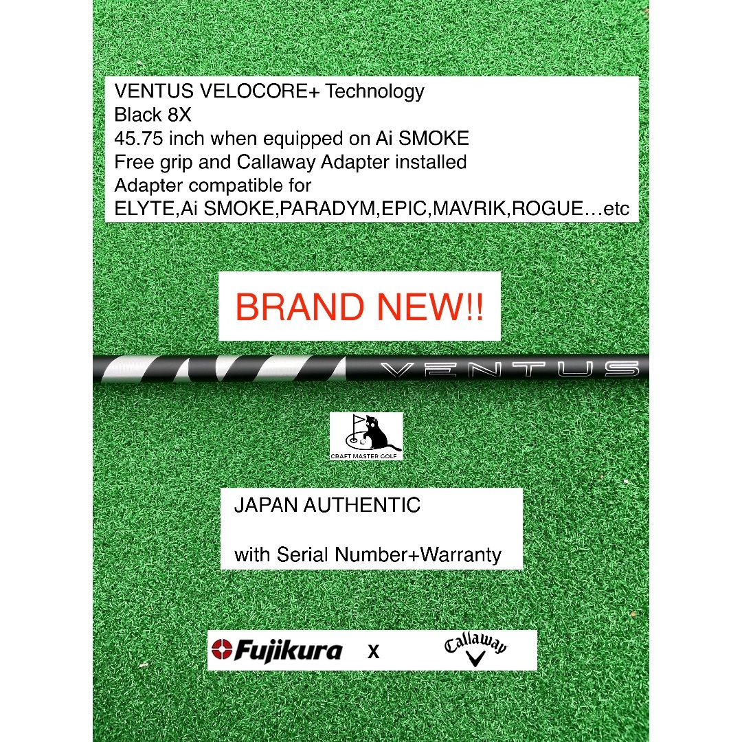 売上実績NO.1 クラブ 45.75 8X CALLAWAY BK VELOCORE+ VENTUS - Fujikura クラブ