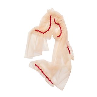 Simone Rocha - simone rocha ビジュー付き花柄フリルワンピース Simone Rocha - simone rocha ビジュー付き花柄フリルワンピース
