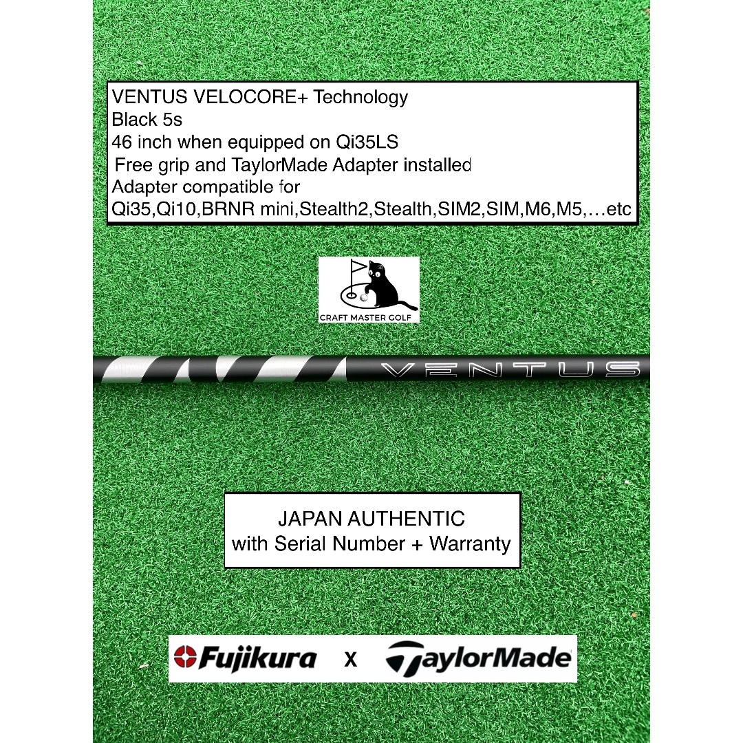 クラブ Fujikura - VENTUS VELOCORE+ BK TaylorMade 5S 46