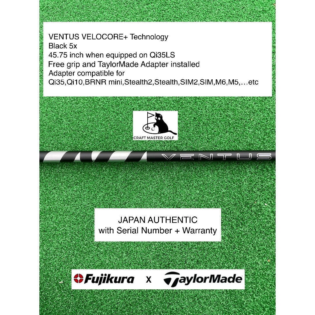 クラブ Fujikura - VENTUS VELOCORE+ BK TaylorMade 5X 45.75