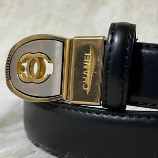 CHANEL - CHANEL ベルト ココマーク ワインレッド ゴールド CHANEL - CHANEL ベルト ココマーク ワインレッド ゴールド