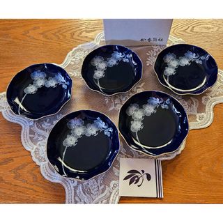 香蘭社 - 新品!香蘭社 瑠璃×菖蒲×金彩デザイン 小皿・銘々皿 皿 香蘭社 - 新品!香蘭社 瑠璃×菖蒲×金彩デザイン 小皿・銘々皿 皿