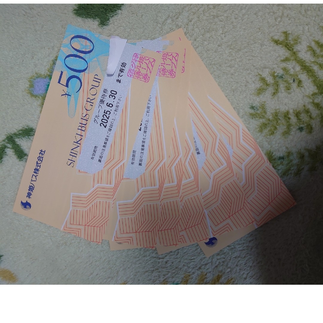 神姫バスグループ株主優待券3000円分 チケットの乗車券/交通券(その他)の商品写真