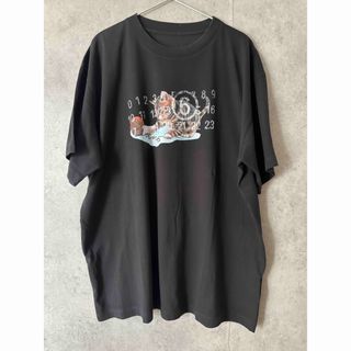 MM6 - 新品 XXL 24aw メゾンマルジェラMM6 ブランドロゴTシャツ MM6 - 新品 XXL 24aw メゾンマルジェラMM6 ブランドロゴTシャツ