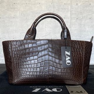 美品タグ付き ZAO JRA認定 マットクロコダイル 定価約50万 美品タグ付き ZAO JRA認定 マットクロコダイル 定価約50万