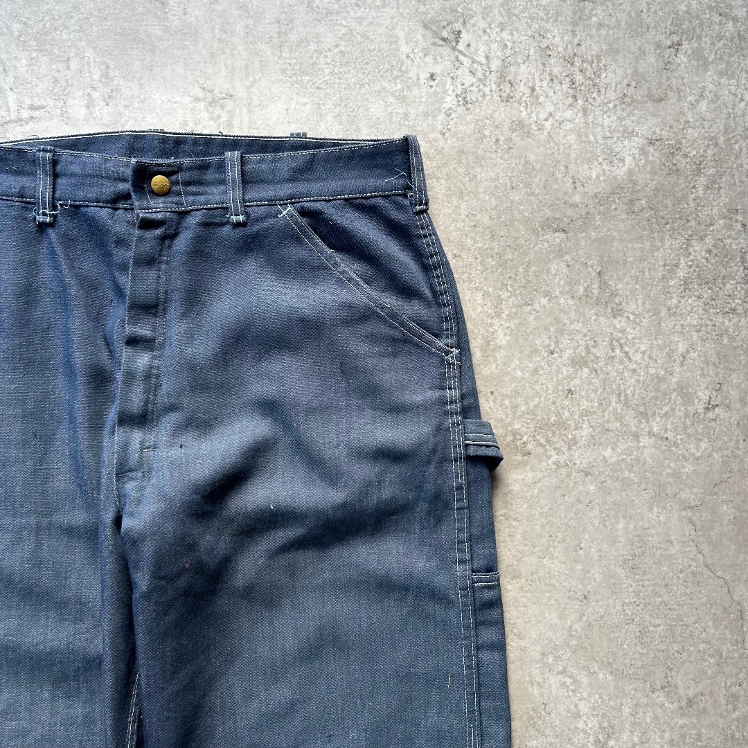 濃紺SEARS 70s 80s ペインターパンツW40L32 70s sears ペインターパンツ 36w相当 真っ紺/濃紺 | 東京準備室