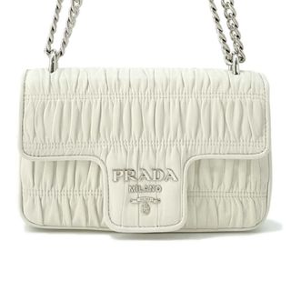 PRADA - k43【極美品】プラダ 三角ロゴ 編み込み マドラス PRADA - k43【極美品】プラダ 三角ロゴ 編み込み マドラス