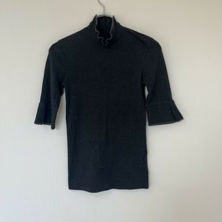 ブルネロクチネリ(BRUNELLO CUCINELLI)の【BRUNELLO CUCINELLI】ブルネロクチネリ ニット 半袖ニット タートルネック グレー M(ニット/セーター)