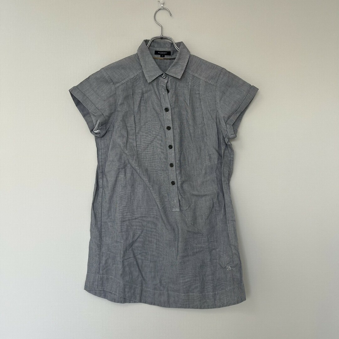BURBERRY - 【BURBERRY】バーバリー シャツ 半袖シャツ トップス 半袖 36 グレー系