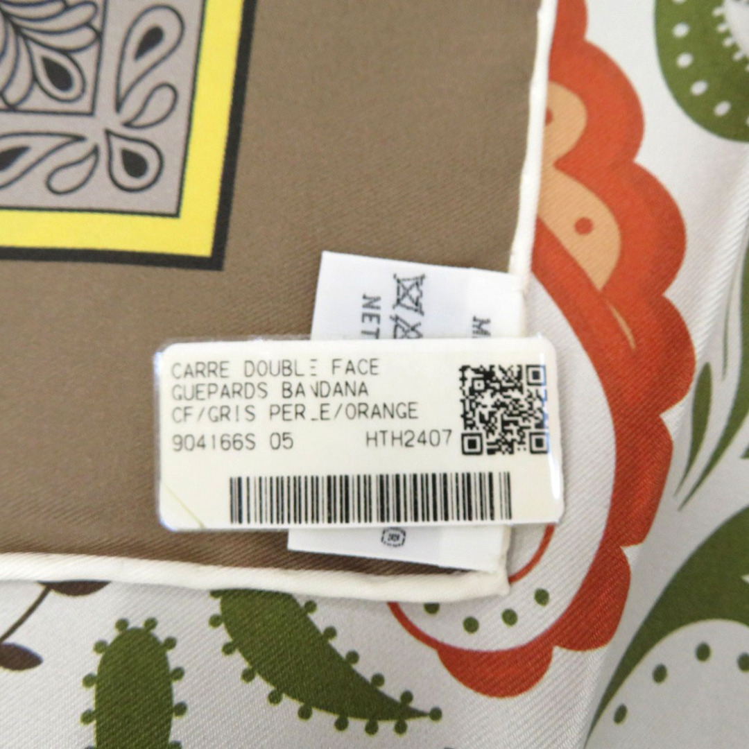 HERMES - 未使用品 エルメス カレ90 ダブルフェイス GUEPARDS BANDANA