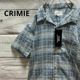 クライミー(CRIMIE)の新品 CRIMIE チェック柄オープンカラーシャツ 半袖シャツ タグ付き(シャツ)