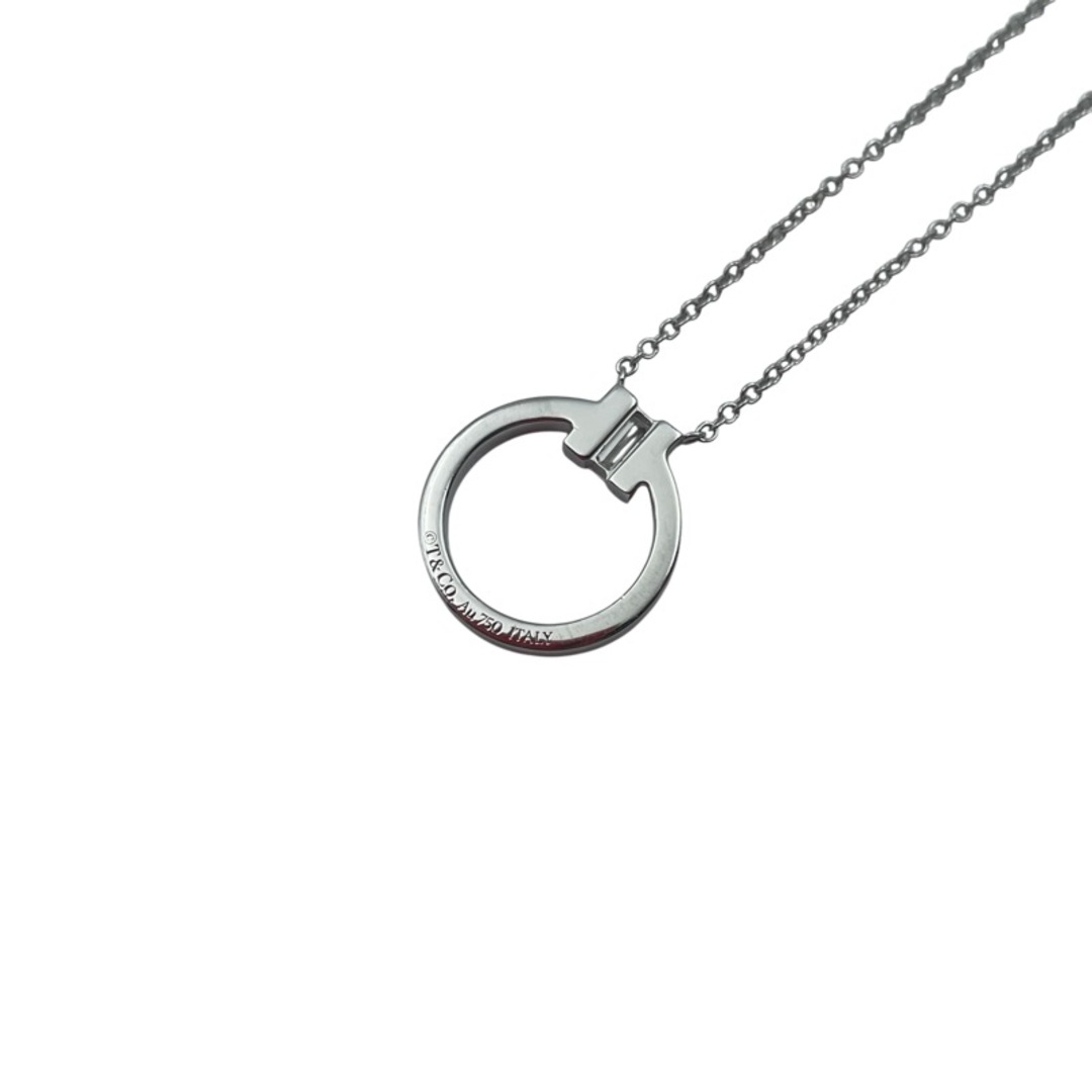 Tiffany & Co. - 　ティファニー TIFFANY＆CO Tトゥ バケットカット ダイヤネックレス 750WG ジュエリー