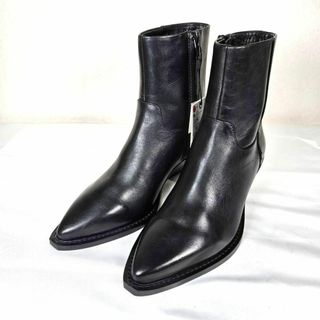 ZARA - 新品ZARAザラ本革スクエアトゥ仕様レザーフラット ZARA - 新品ZARAザラ本革スクエアトゥ仕様レザーフラット