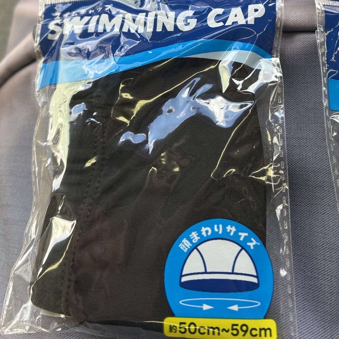 水泳帽 メッシュ 黒 スポーツ/アウトドアのスポーツ/アウトドア その他(マリン/スイミング)の商品写真